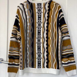 ASOS Design Mens Tan and White Jumper